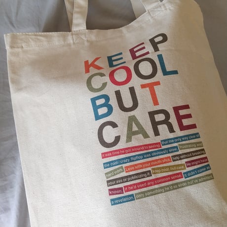 DONATION（寄付5,000円）→KEEP COOL BUT CAREトートバッグ（ナチュラル）