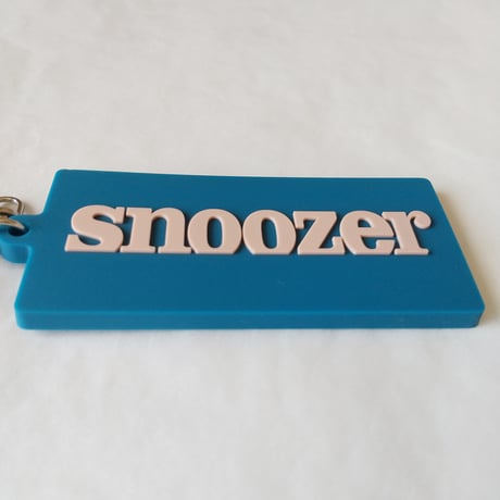DONATION (寄付3,000円)→キーホルダー：SNOOZER（シェルピンク×マリンブルー）