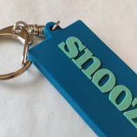 DONATION (寄付3,000円)→キーホルダー：SNOOZER（アップルグリーン×マリンブルー）