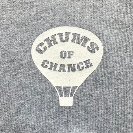 Chums of CHANCE（グレー）ラグランスリーブ クルーネック スウェット