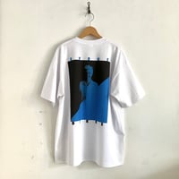 SING MY T-SHIRT（ブルー×ブラック）: photo by 真田敬介