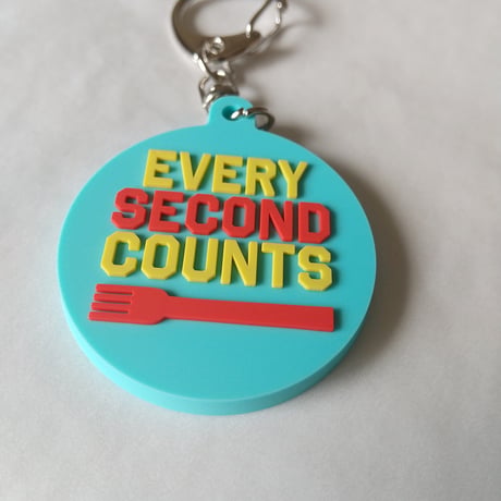 DONATION（寄付3,000円）→キーホルダー EVERY SECOND COUNTS（ターコイズ）