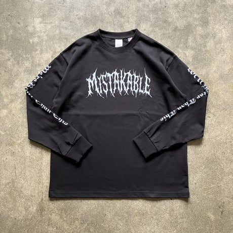 【受注生産】MISTAKABLE Long Sleeve（ブラック）+ DONATION（寄付2,000円）