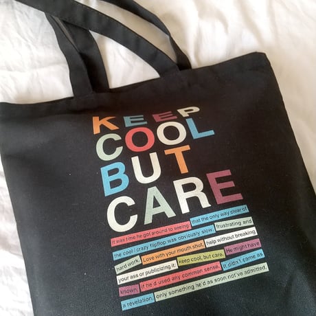 DONATION（寄付6,000円）→KEEP COOL BUT CAREトートバッグ（ブラック）
