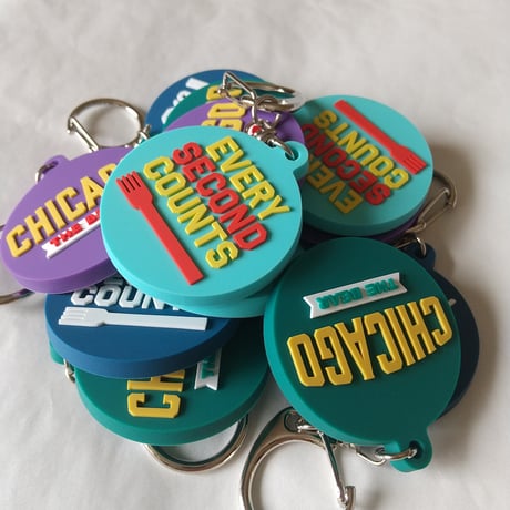 DONATION（寄付3,000円）→キーホルダー EVERY SECOND COUNTS（インディゴ）