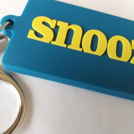 DONATION (寄付3,000円)→キーホルダー：SNOOZER（ジョンブリアンイエロー×マリンブルー）