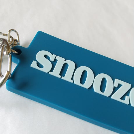 DONATION (寄付3,000円)→キーホルダー：SNOOZER（スカイブルー×マリンブルー）