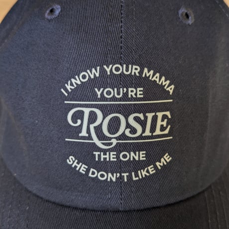 ROSIE YOU’RE THE ONE キャップ／プリント仕様（ネイビー）