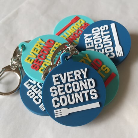 DONATION（寄付3,000円）→キーホルダー EVERY SECOND COUNTS（インディゴ）