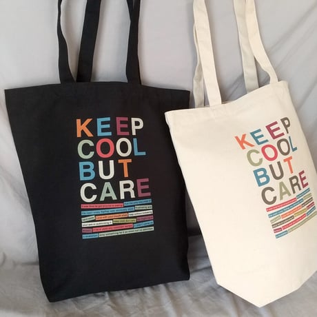DONATION（寄付6,000円）→KEEP COOL BUT CAREトートバッグ（ブラック）