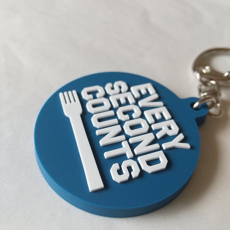 DONATION（寄付3,000円）→キーホルダー EVERY SECOND COUNTS（インディゴ）