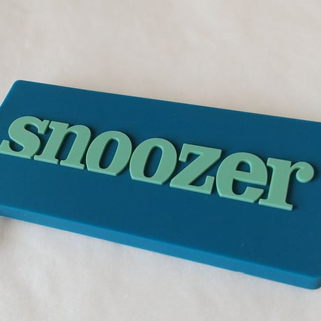 DONATION (寄付3,000円)→キーホルダー：SNOOZER（アップルグリーン×マリンブルー）
