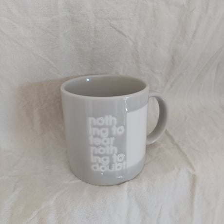 DONATION（寄付4,000円）→2024冬マグ：nothing to fear nothing to doubt（パールグレー）