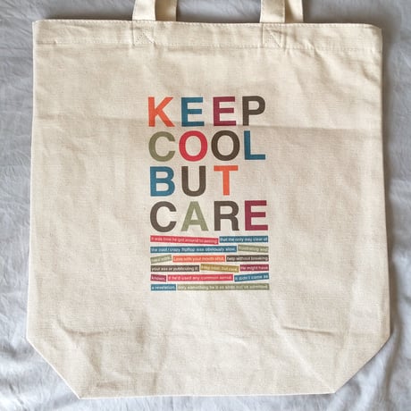 DONATION（寄付5,000円）→KEEP COOL BUT CAREトートバッグ（ナチュラル）