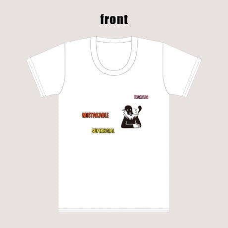 T-SHIRT A : art by 西村ツチカ  / designed by 西村浩平（DIGAWEL）