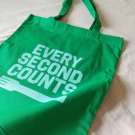 DONATION（寄付5,500円）→EVERY SECOND COUNTSトートバッグ（ケリーグリーン）