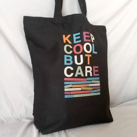 DONATION（寄付6,000円）→KEEP COOL BUT CAREトートバッグ（ブラック）
