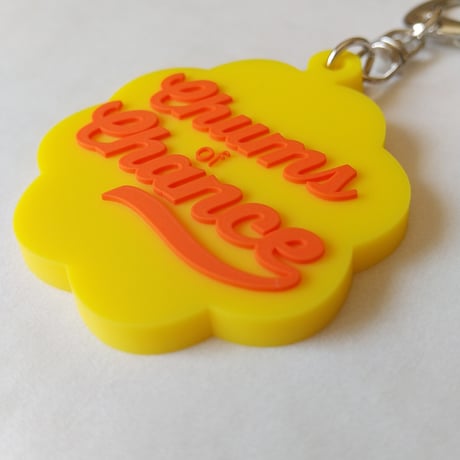 DONATION（寄付3,000円）→キーホルダー：Chums of CHANCE（イエロー×オレンジ）