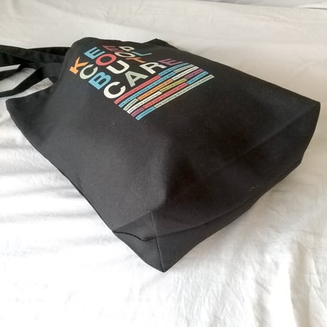 DONATION（寄付6,000円）→KEEP COOL BUT CAREトートバッグ（ブラック）