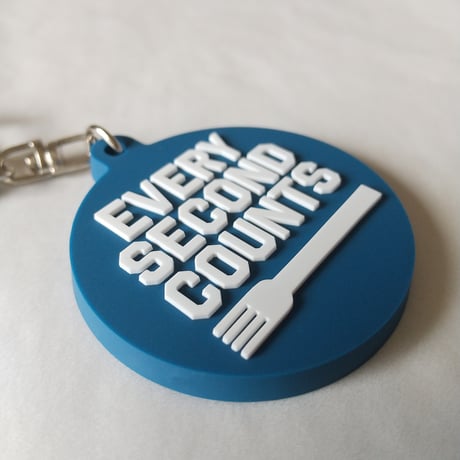 DONATION（寄付3,000円）→キーホルダー EVERY SECOND COUNTS（インディゴ）