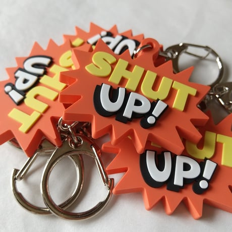 DONATION（寄付3,000円）→キーホルダー：SHUT UP!（オレンジ）
