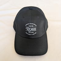 ROSIE YOU’RE THE ONE キャップ／プリント仕様（ブラック）