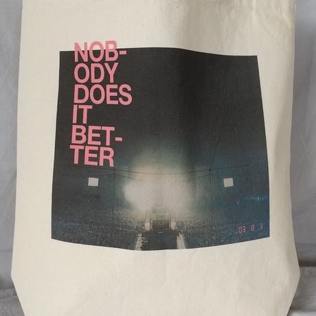 DONATION（寄付5,000円）→トートバッグ：NOBODY DOES IT BETTER （ピンク）
