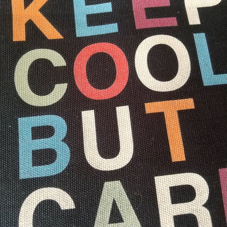DONATION（寄付6,000円）→KEEP COOL BUT CAREトートバッグ（ブラック）