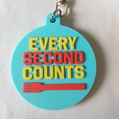 DONATION（寄付3,000円）→キーホルダー EVERY SECOND COUNTS（ターコイズ）