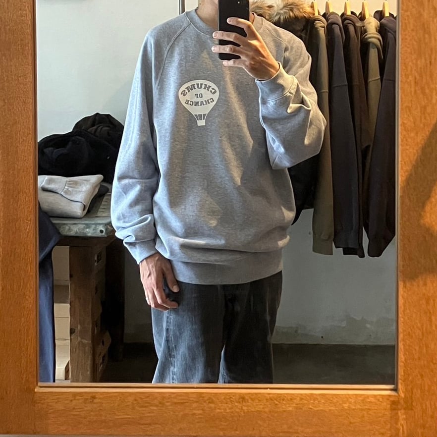 ゴーシャラブチンスキー ネップ加工クルーネックスウェット グレー  