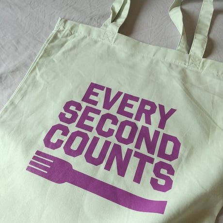 DONATION（寄付5,500円）→EVERY SECOND COUNTSトートバッグ（パステルミント）