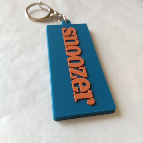 DONATION (寄付3,000円)→キーホルダー：SNOOZER（キャロットオレンジ×マリンブルー）