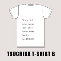 T-SHIRT B : (表面) art by 西村ツチカ / (背面) quote from “Ford v Ferrari” / designed by 西村浩平（DIGAWEL）