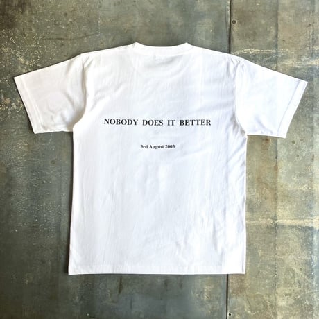 NOBODY DOES IT BETTER T-shirt B（転写プリント）: photo by 三田正明 / designed by 西村浩平（DIGAWEL）