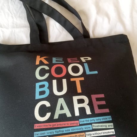 DONATION（寄付6,000円）→KEEP COOL BUT CAREトートバッグ（ブラック）