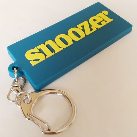 DONATION (寄付3,000円)→キーホルダー：SNOOZER（ジョンブリアンイエロー×マリンブルー）