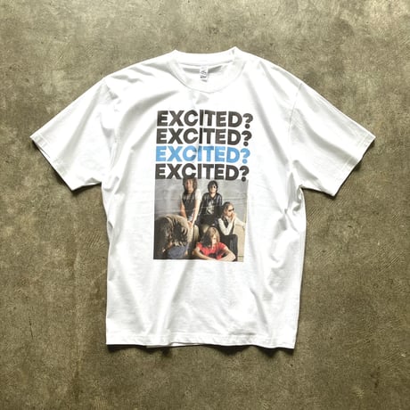 【受注生産】EXCITED？ T-shirt（ブルー×ブラック）: photo by ジョディ浅野 + DONATION（寄付2,000円）