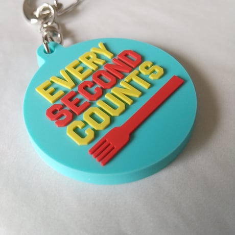 DONATION（寄付3,000円）→キーホルダー EVERY SECOND COUNTS（ターコイズ）