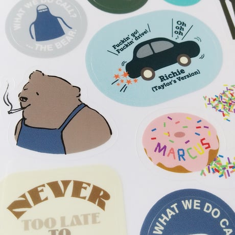 DONATION（寄付1,500円）→ステッカー NEVER TOO LATE TO START OVER?