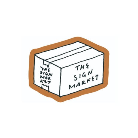 DONATION (寄付3,000円)→It's Alrightステッカー3枚＋ the sign marketステッカー2枚