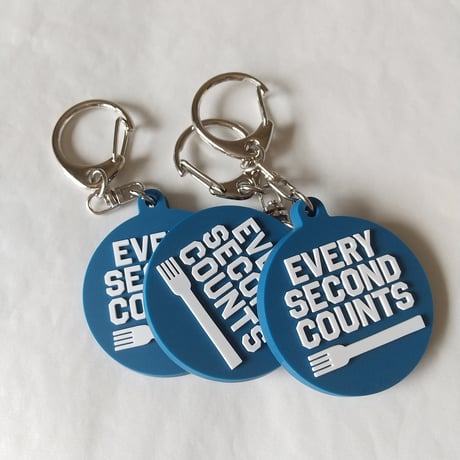 DONATION（寄付3,000円）→キーホルダー EVERY SECOND COUNTS（インディゴ）