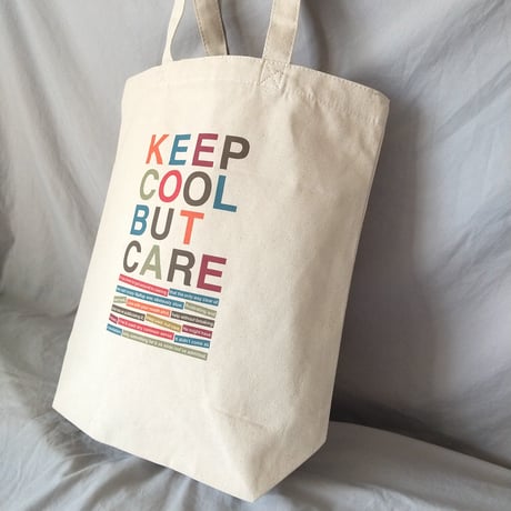 DONATION（寄付5,000円）→KEEP COOL BUT CAREトートバッグ（ナチュラル）
