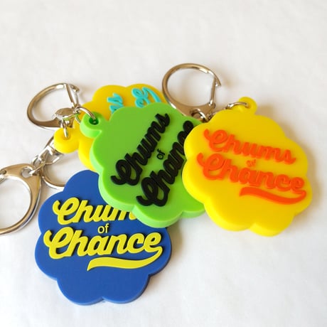 🔸残り5点のみ🔸DONATION（寄付3,000円）→キーホルダー：Chums of CHANCE（イエロー×ライトブルー）