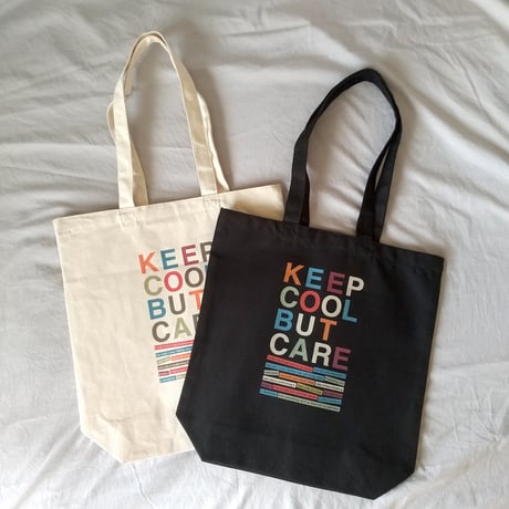 DONATION（寄付6,000円）→KEEP COOL BUT CAREトートバッグ（ブラック）