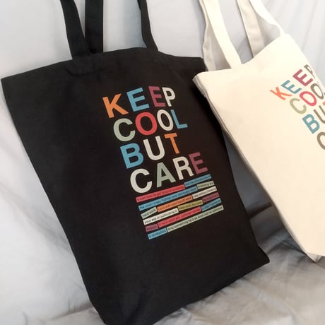 DONATION（寄付6,000円）→KEEP COOL BUT CAREトートバッグ（ブラック）