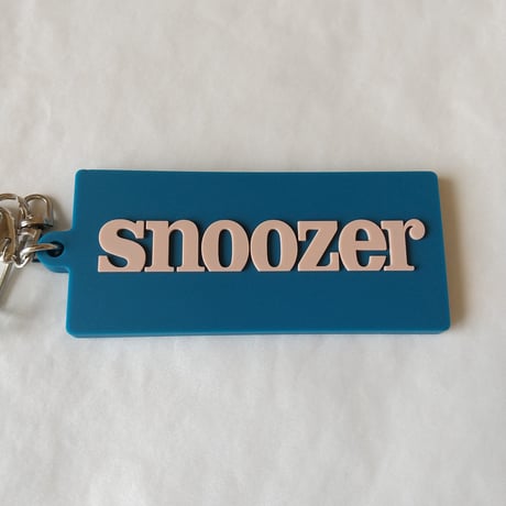 DONATION (寄付3,000円)→キーホルダー：SNOOZER（シェルピンク×マリンブルー）