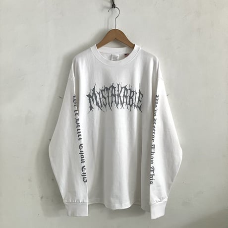 【受注生産】MISTAKABLE Long Sleeve（ホワイト）+ DONATION（寄付2,000円）