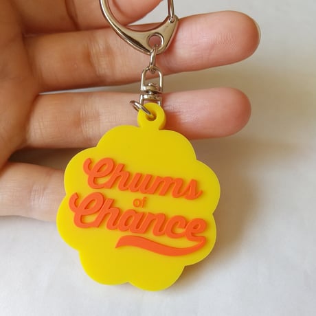 DONATION（寄付3,000円）→キーホルダー：Chums of CHANCE（イエロー×オレンジ）