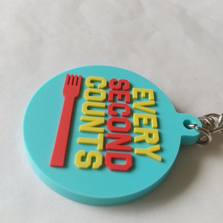 DONATION（寄付3,000円）→キーホルダー EVERY SECOND COUNTS（ターコイズ）