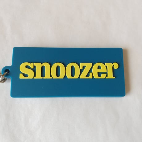 DONATION (寄付3,000円)→キーホルダー：SNOOZER（ジョンブリアンイエロー×マリンブルー）